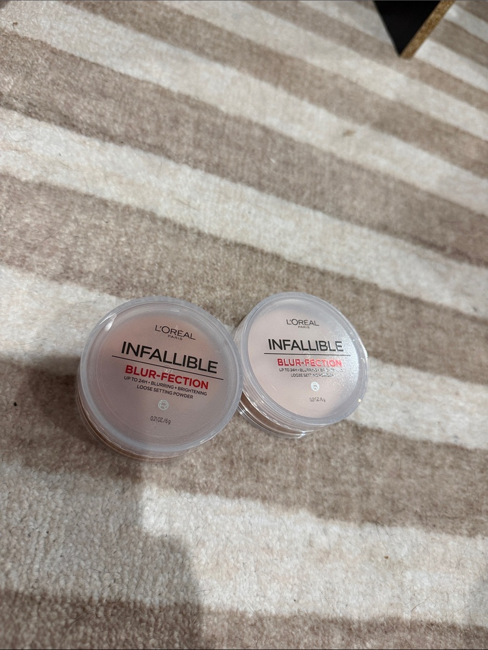 L’Oréal Infallible blurfection setting powder in 2 colors!